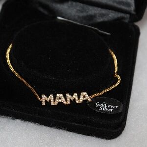 R.H. Macy & Co Fine Jewelry MAMA Bracelet Gold over Silver 14K Gold Plated